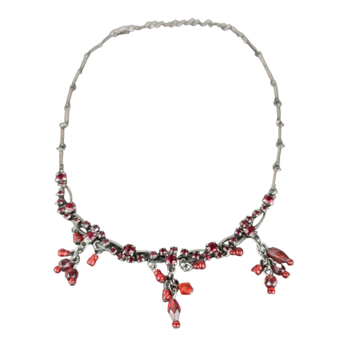 Collier "Strass rouge" - Label Emmaus - Modalova