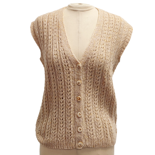 Gilet en grosse maille - M - vintage - Modalova