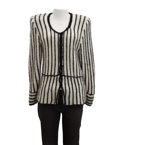 Gilet paillet ray noir - ANNIE BLATT - Taille 40 estime - Label Emmaus - Modalova