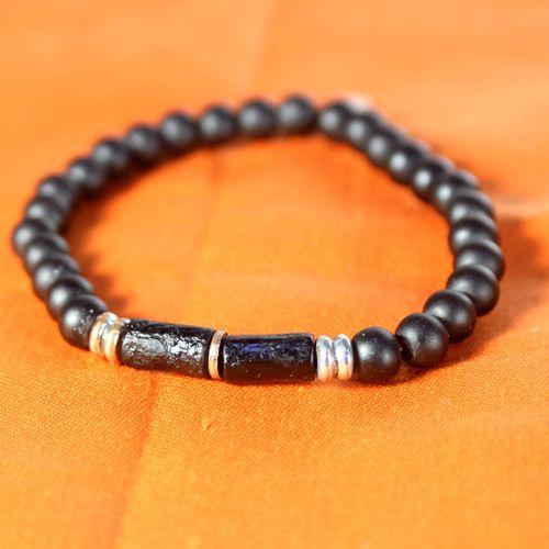 Bracelet homme en pierre naturelle - Label Emmaus - Modalova