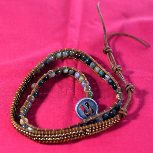 Bracelet aux perles de pierre - Label Emmaus - Modalova