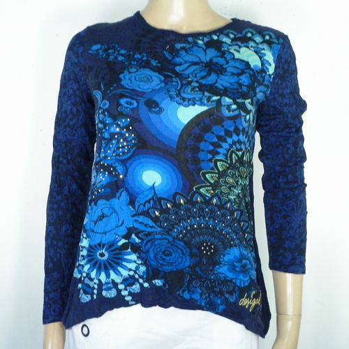 T-Shirt Marine Taille XS - desigual - Modalova