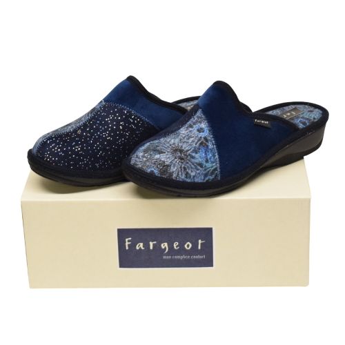 Chaussons modle PRETTY fond bleu taille 41 - Label Emmaus - Modalova