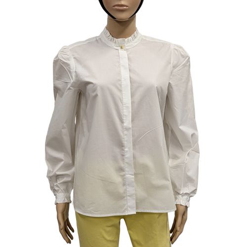 Neuf & tiquette Chemise Chemisier T 44 en popeline blanche - monoprix - Modalova