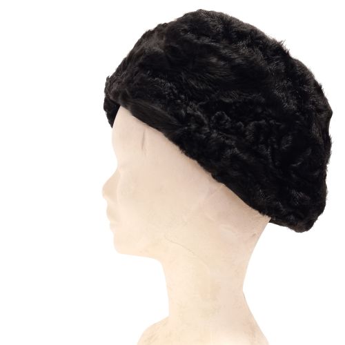 Chapeau noir en astrakan- Lise - lise - Modalova