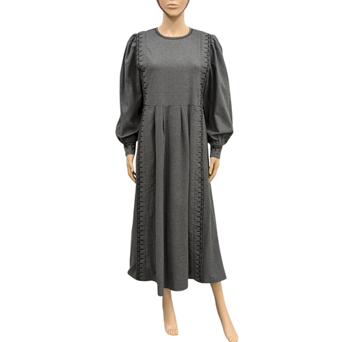 Neuf & tiquette Robe T 36 en coton gratt et broderies noires Esprit slave - monoprix - Modalova