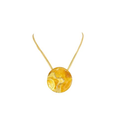 Collier fantaisie mtal et rsine - Label Emmaus - Modalova