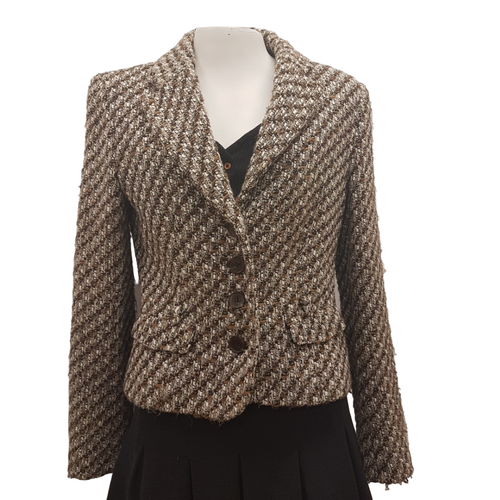 Veste blazer tweed - ZARA - Taille M - zara basic - Modalova