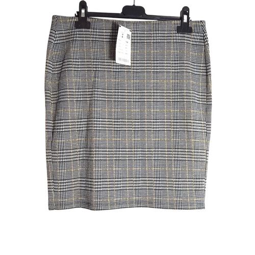 Jupe crayon et dames noir blanc avec touche jaune- -taille M - Promod - Modalova