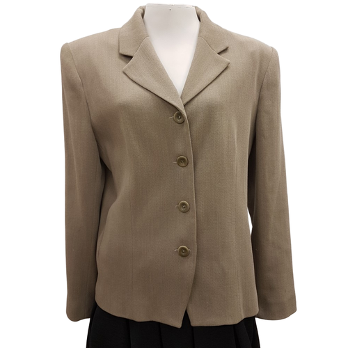 Veste blazer beige kaki - Taille 42 - caroll - Modalova