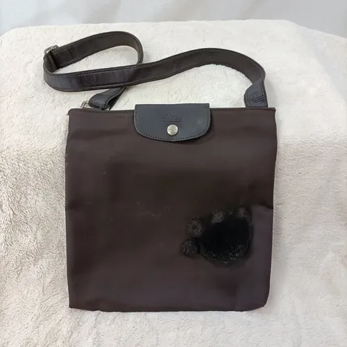 Sac bandoulire en toile et cuir - longchamp - Modalova