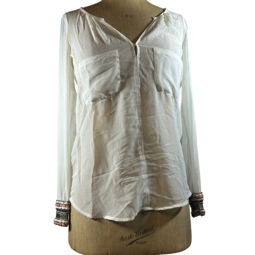 Blouse blanche -taille 38 - zara trafaluc - Modalova