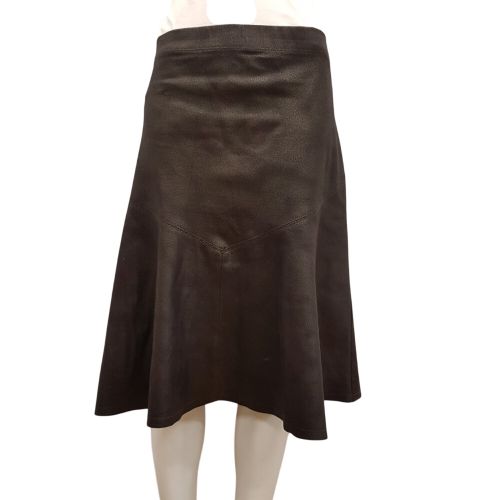 Jupe trapze en simili cuir - -Taille 3 - christine laure - Modalova