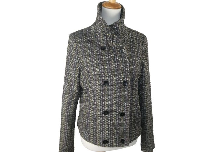 Veste grise effet tweed Gap - M - gap - Modalova