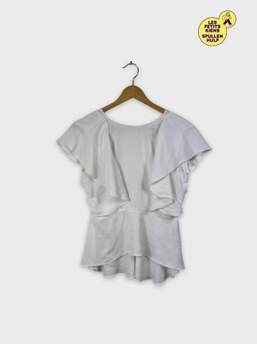 Blouse blanche Woman M volants  - zara - Modalova