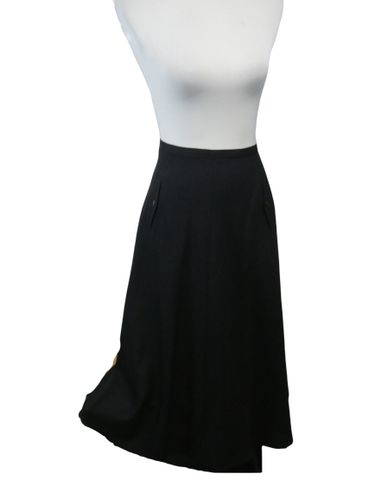 Jupe mi-longue coupe trapze en laine - Taille L/40 - armand ventilo - Modalova