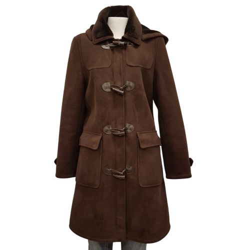 Manteau duffle-coat fonc imitation peau - Taille 1 - burton - Modalova