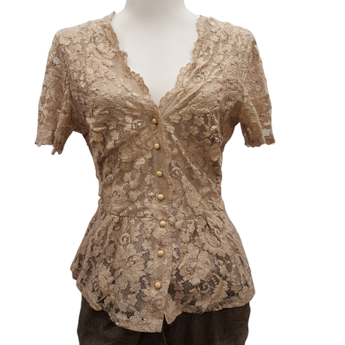 Top de ftes beige ros - Taille 42 - caroll - Modalova