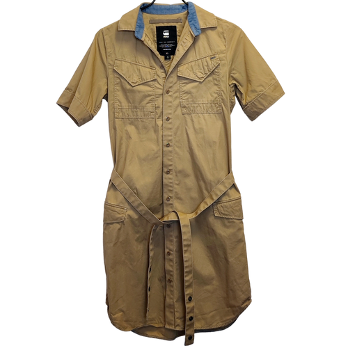 Robe chemise beige - XS - g star raw - Modalova