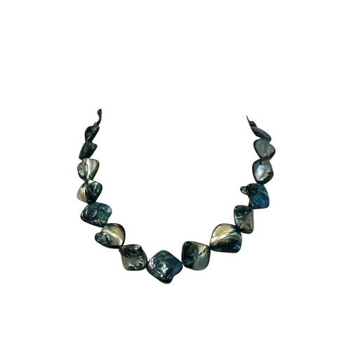 Collier en nacre bleue - Label Emmaus - Modalova