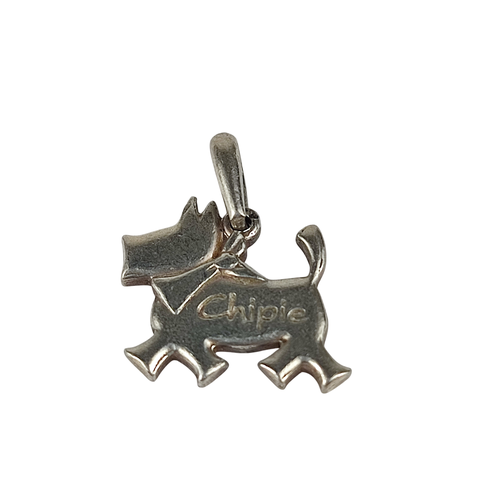 Pendentif chien "CHIPIE" en mtal argent - Label Emmaus - Modalova