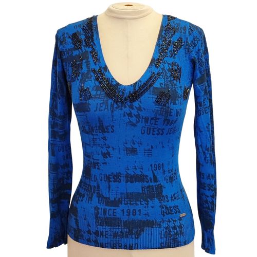 GUESS - Top  motif - XS - Femme - guess - Modalova