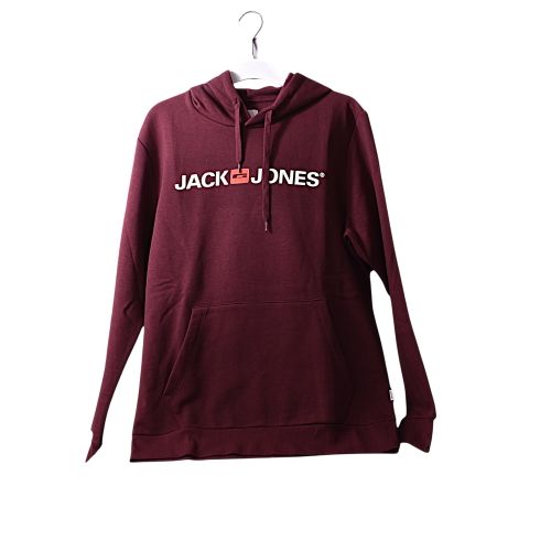 Sweat  capuche avec logo - Bordeaux - jack & jones - Modalova