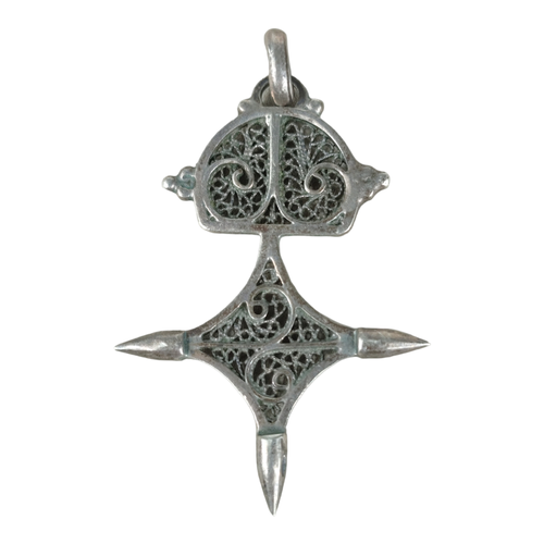 Pendentif traditionnel touargue "Croix d'Agadez" - Label Emmaus - Modalova