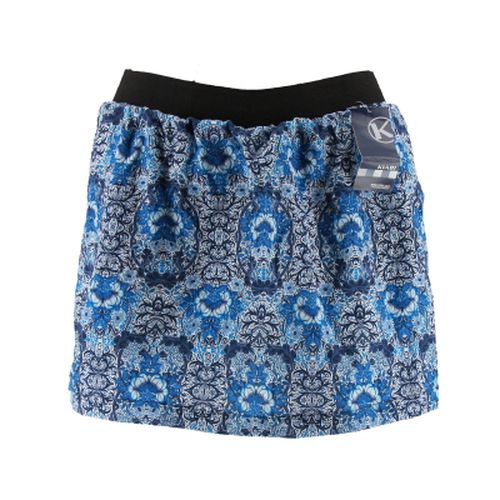 Jupe short blanche et  fleurs--Taille 44 - kiabi - Modalova