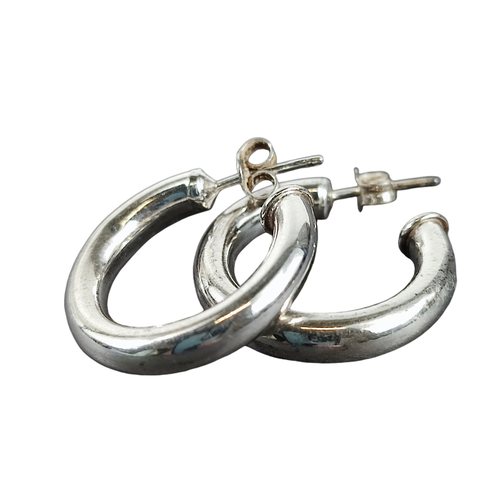 Boucles d'oreilles croles en argent massif (poinon) - Label Emmaus - Modalova