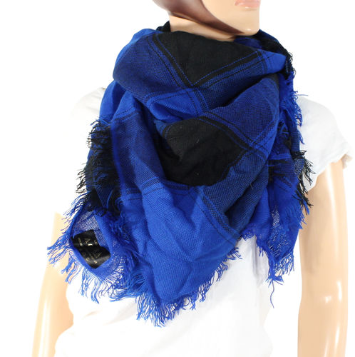 Foulard Indigo et Noire AGORA - Label Emmaus - Modalova