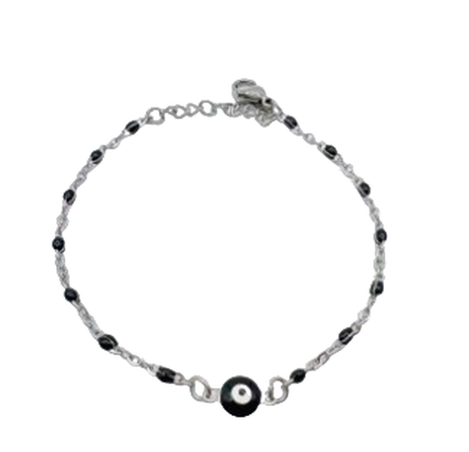 Bracelet Oeil perles noires - NEUF - Label Emmaus - Modalova