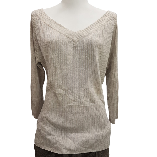 Pull de ftes beige paillet - Taille 4 - autre ton - Modalova