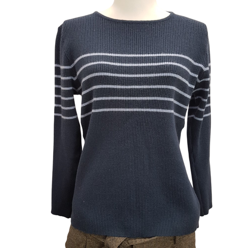 Pull marinire marine et clair - Taille 46/48 - damart - Modalova