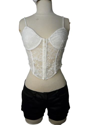 L46 - Mini bustier en dentelle - Taille M - bershka - Modalova