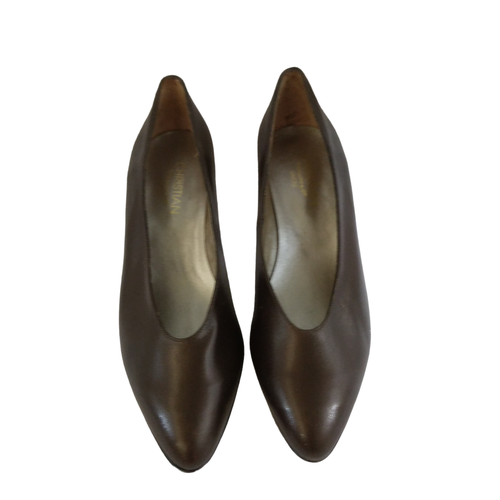 Escarpin  talon Chocolat vernis, - 40 - christian chaussures - Modalova