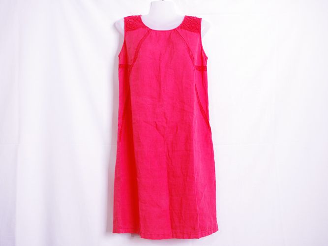 Robe corail avec de la dentelle - M - ikks - Modalova