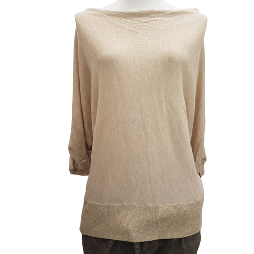 Pull de ftes beige chin avec touches pailletes - Taille 3 - autre ton - Modalova