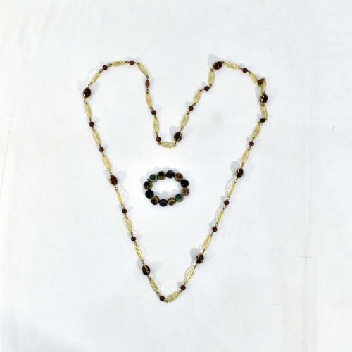 Sautoir & Bracelet - Pierres Fines Cramique Emaille & Plastique Facett - Label Emmaus - Modalova
