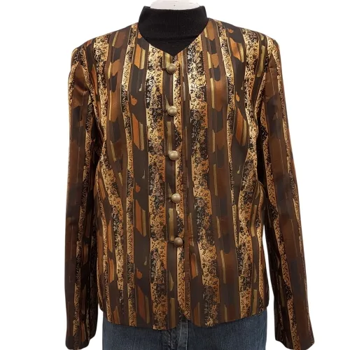 Veste de ftes marron, cuivre et dore - NATHALIE ANDERSEN - taille 48 - nathalie andersen by damart - Modalova