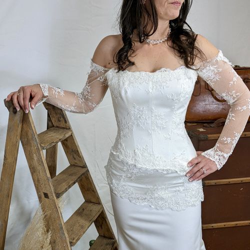 Robe de marie - Rose Dawson style chic - Label Emmaus - Modalova