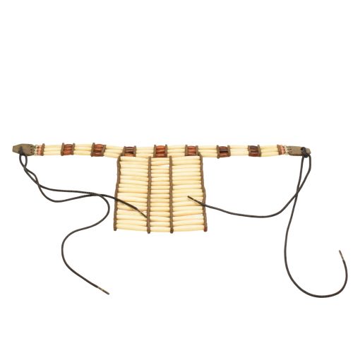 Collier plastron en os et bois dans le style de l'artisanat indien d'Amrique - Label Emmaus - Modalova
