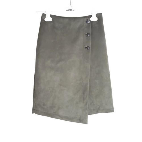 Jupe kaki suedine - taille 38 - cache cache - Modalova