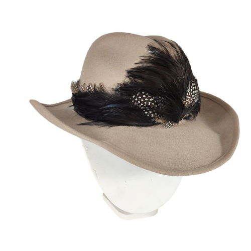 Chapeau en feutre beige forme Stetson - MAGILL HAT (Qubec) - taille 58 - Label Emmaus - Modalova