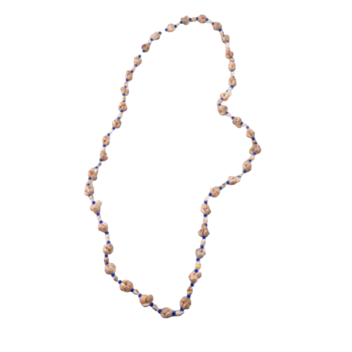 Collier de petits coquillages avec perles bleu - Label Emmaus - Modalova