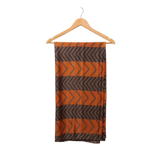 Foulard marron et orange- Rodier - rodier - Modalova