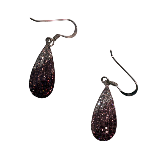 Boucles d'Oreilles & Leurs Colliers - Argent 925 Strass & Pierres Naturelles - poinon 925 sur chaque boucle d'oreille - Modalova