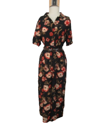 RF184 - Robe longue  fleurs - Taille M - zara woman - Modalova