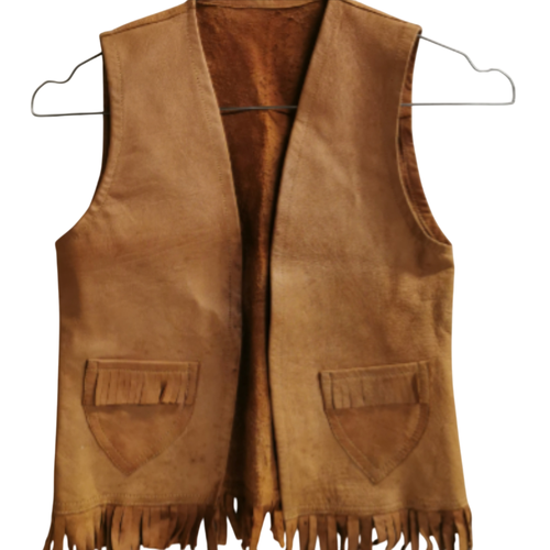 Gilet de cuir - Label Emmaus - Modalova