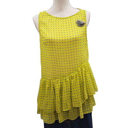 Tunique citron imprime en gris et noir - LA MODE EST A VOUS - Taille 36 - la mode est  vous - Modalova